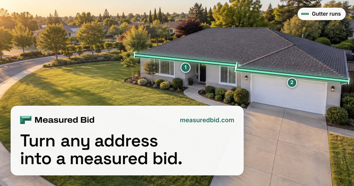 Instant quote widget for contractor websites | Measured Bid